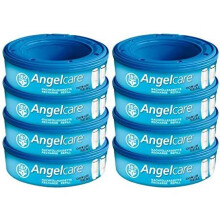 Angelcare, 8-Pack, Original Refill Cassettes for Angelcare Comfort Plus Nappy Bin