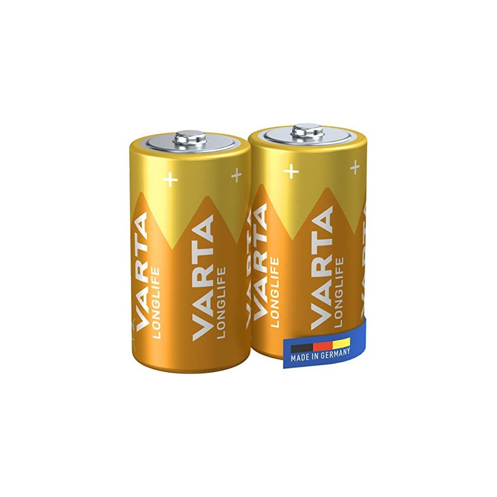 Varta Longlife Extra 1.5 V C Alkaline Battery (Pack of 2)