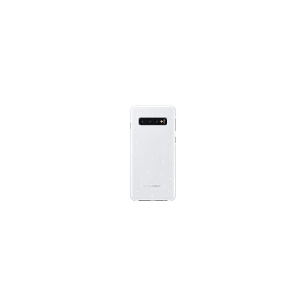 Samsung Galaxy S10 LED Cover – Official Samsung Galaxy S10 Case/Protective Case with LED Display and Light Show – White