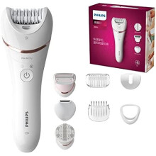 Philips Epilator Series 8000, Wet & Dry hair removal for legs and body, Powerful epilation, 8 accessories, BRE735/01