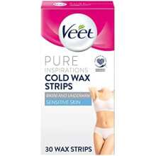 Veet Pure Bikini Cold Wax Strips (Pack of 30)