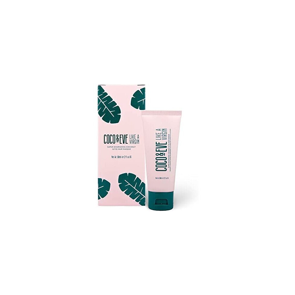 Coco & Eve Like A Virgin Hair Masque Travel Size. Super Nourishing Coconut & Fig Hair Mask And Deep Conditioning Hair Treatment (60Ml)