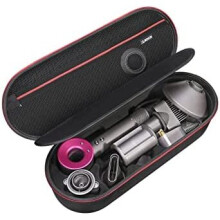 Hard Case for Dyson Supersonic Hair Dryer Iron/Fuchsia-Fits Ful Hair Dryer Accessories by RLSOCO(Black)