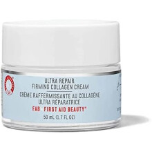 First Aid Beauty Firming Collagen Cream with Collagen Peptides and Niacinamide - Day + Night Anti-Aging Face Moisturizer - 1.7 fl oz