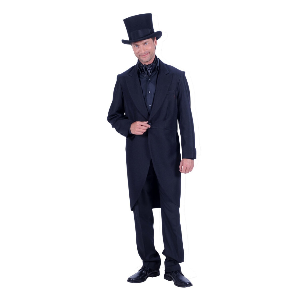 (XL) Deluxe  Victorian Black Tailcoat Jacket , Lined