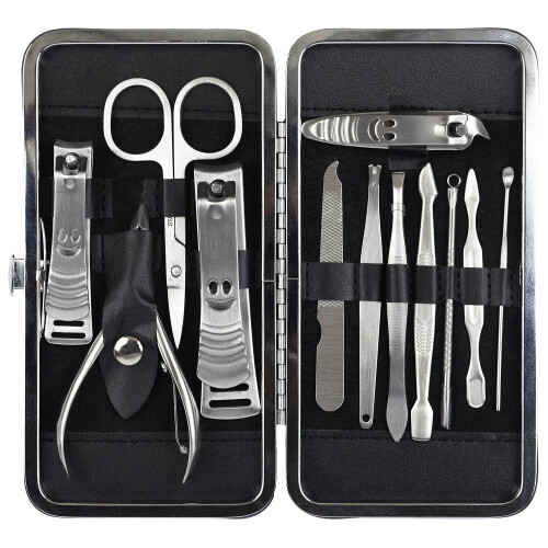 LaRoc LaRoc 12pc Manicure Pedicure, Face & Nail Care Kit