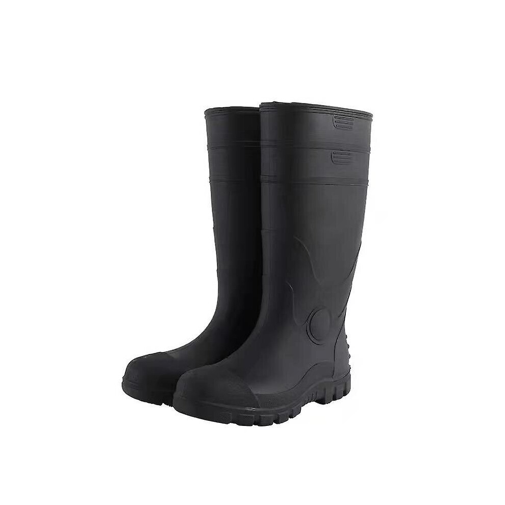 (41) Mens Steel Toe Workboots Anti Smashing Anti Stab Safety Protecting Rain Boots 768645234821
