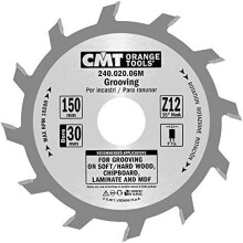 CMT Orange Tools 240.020.06 M – Straight Grooving Cutter Circular Saw Blade 150 x 2 x 30 Teeth 12