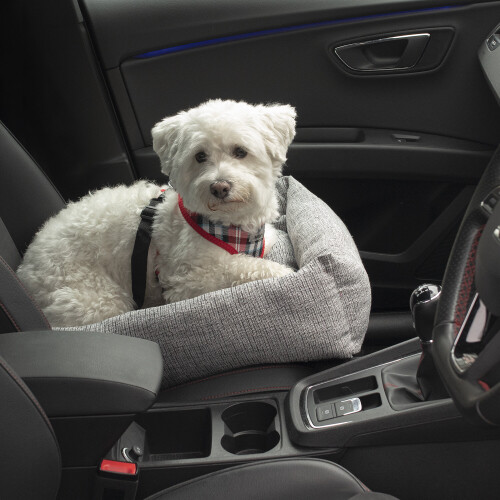 Bunty Dog Car Seat Bed, Pet Travel Basket Carrier Bed