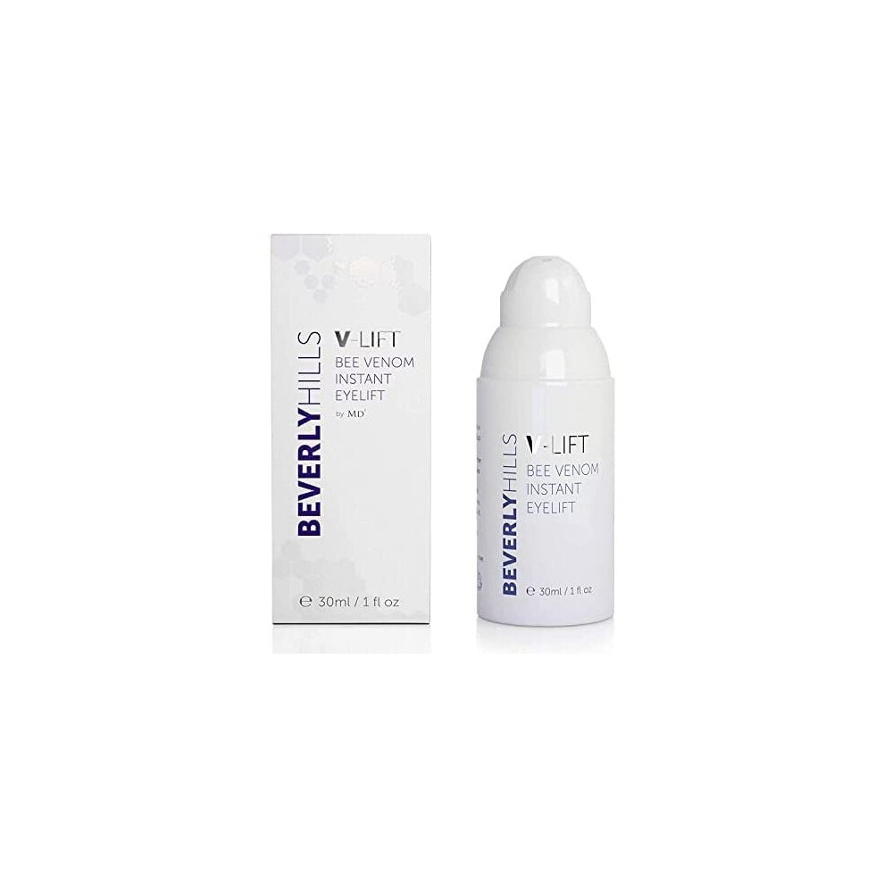 BEVERLY HILLS V-Lift Instant Eye Lift and Eye Tuck Bee Venom Serum for Treating Puffy Eyes, Dark Circles, and Wrinkles