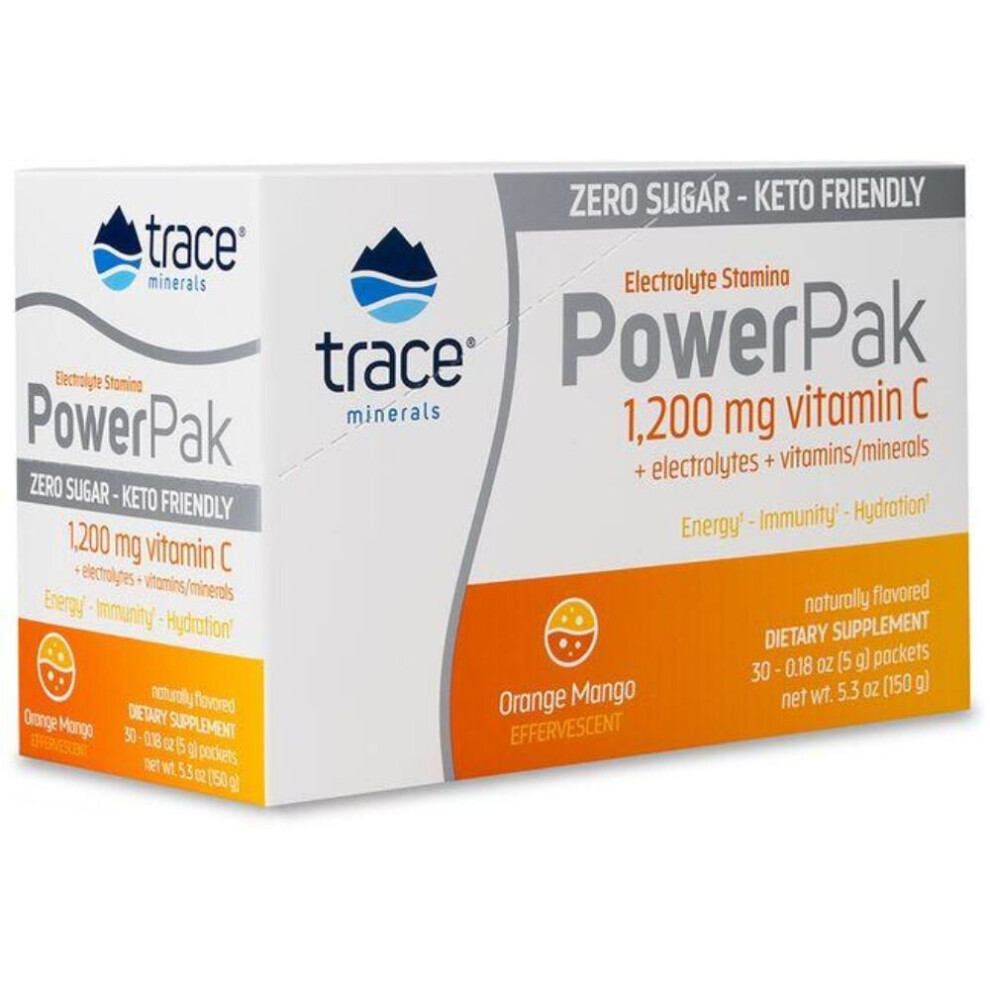 Trace Minerals- Electrolyte Stamina Power Pak - Orange Mango