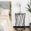 Costway Hexagonal Side Table w/ Tempered Glass Top & Metal Frame 7