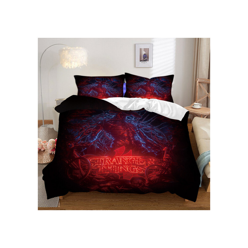 (Pattern 13, King) Stranger Things Bedding Printed Duvet Cover Set UK