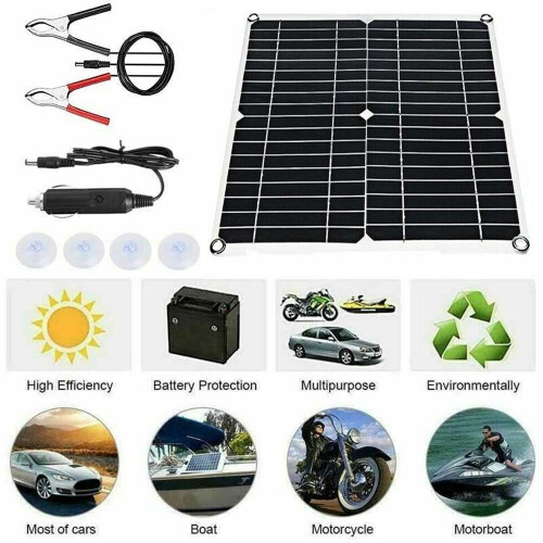 300W Solar Panel Kit 12V Battery Charger 40A Controller RV Trailer 2