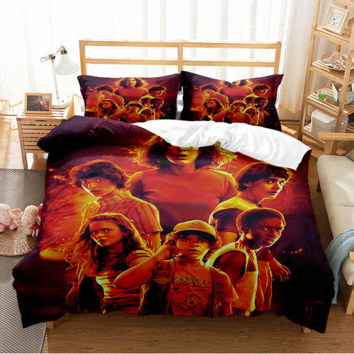 (Pattern 17, Single) Stranger Things Bedding Printed Duvet Cover Set UK