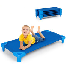 6PCS Stackable Daycare Cot Toddler Rest Mat w/ Detachable Oxford Cloth