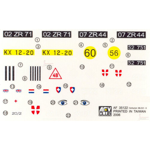 1/35 scale NATO Centurion Mk.5/2-6 105mm model tank kit by AFV 2