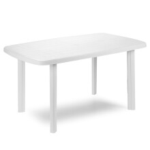 Large Rectangle Collapsible Garden Table Plastic Patio Deck Furniture Outdoor
