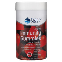 Trace Minerals Æ, Complete Immunitaire Gummies, Kers, 60 Gummies