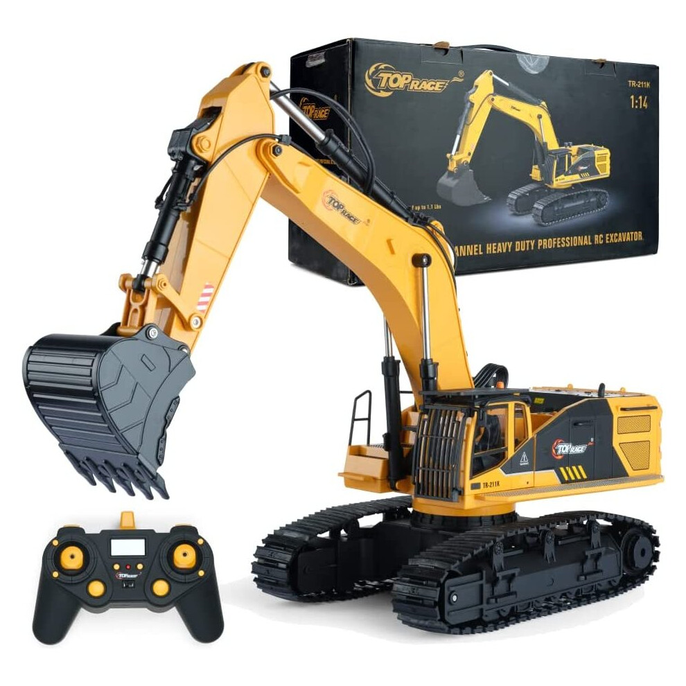 22 Channel Hobby Grade RC Excavator Tractor Construction Vehicle