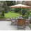 (Khaki) Glamhaus Garden Parasol 3