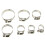 GreenZech 60Pcs Pipe Clamps Stainless Steel Hose Clips Fuel Hose Pipe Clamp Worm Drive Durable Anti-oxidation 7