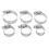 GreenZech 34pcs Stainless Steel Mini Jubilee Fuel Hose Clamps Pipe Clips Fastener For Home Tools 1