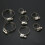 GreenZech 60Pcs Pipe Clamps Stainless Steel Hose Clips Fuel Hose Pipe Clamp Worm Drive Durable Anti-oxidation 3