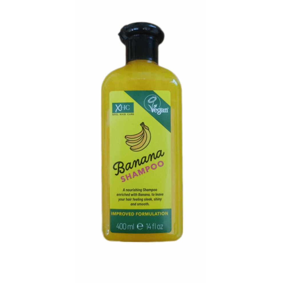 XPEL Banana Shampoo Xpel  Shampoo- Improved Formula -Vegan- 400ml