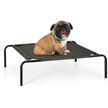 (S) Elevated Dog Bed Portable Waterproof Outdoor Raised Camping Pet Basket