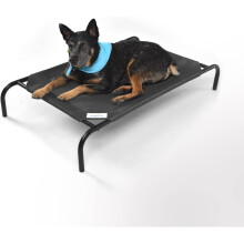 (L) Elevated Dog Bed Portable Waterproof Outdoor Raised Camping Pet Basket