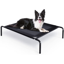 Elevated Dog Bed Cooling Raised Pet Cot for Dogs and Cats Medium: 106 x 62 x 15cm