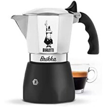 Bialetti New Brikka Aluminium Coffee Maker with Double Cream, 2 Cups