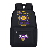 (6, 1 pcs) NBA Lakers Logo School Bag 4 Pcs School Bag Lunch Bag Pencil Case Set Children's Gift
