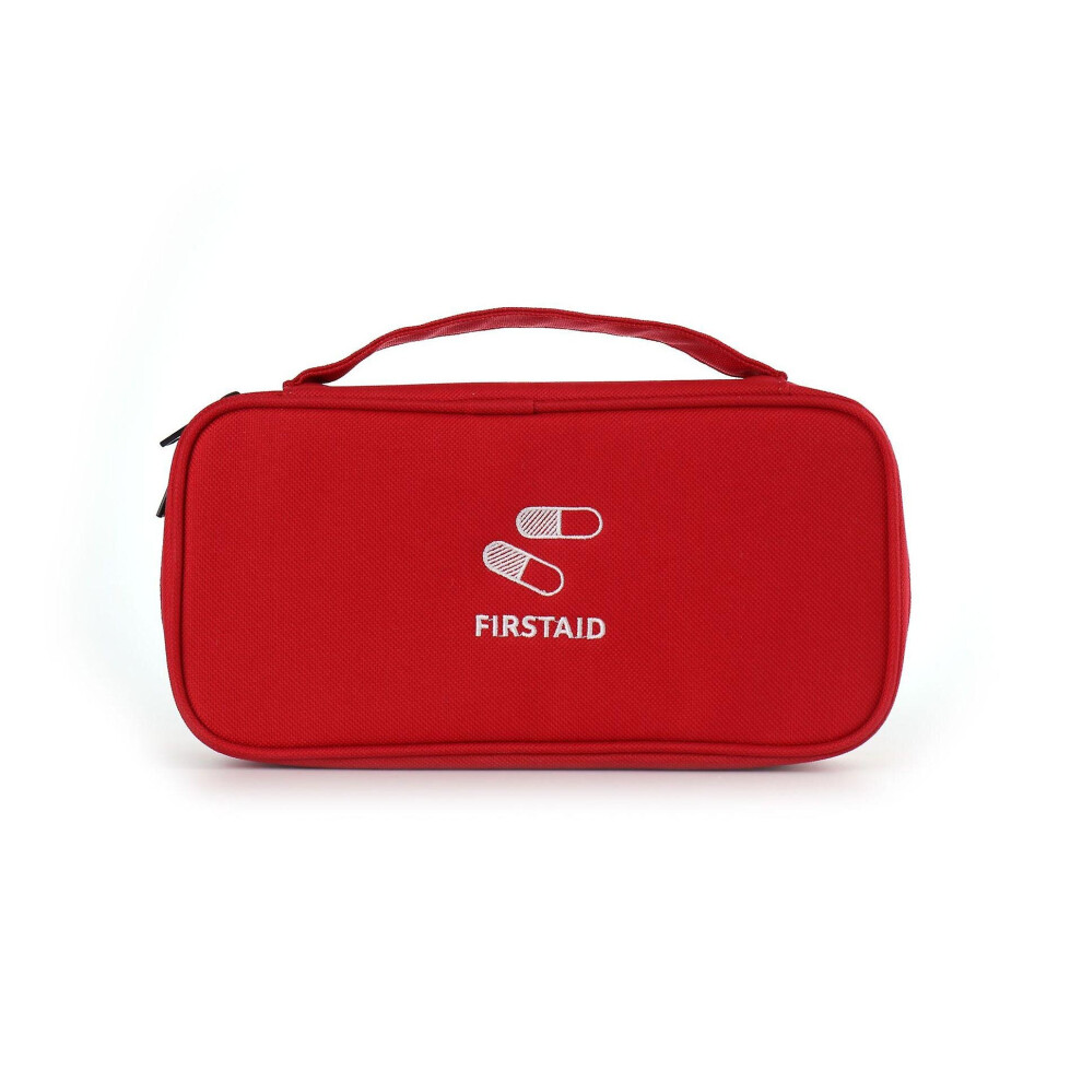 Red (Red) First Aid Bag Portable Medicine Emergency Pouch Outdoor Travel Camping Survival Bag