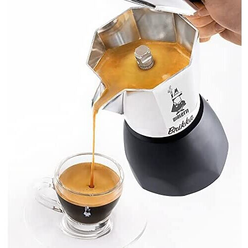 Bialetti Bialetti New Brikka Aluminium Coffee Maker with Double Cream, 2 Cups 2