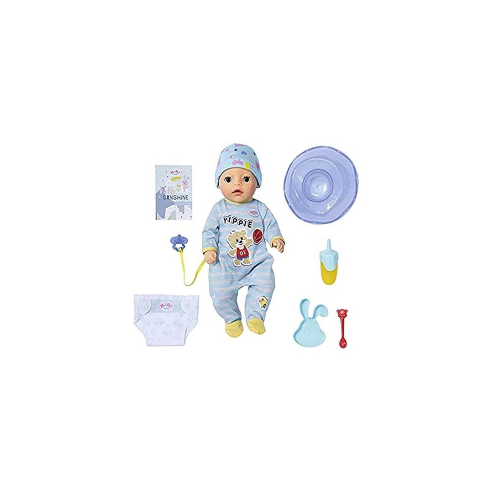 BABY born Little Boy 36cm - Easy for Small Hands, Creative Play Promotes Empathy & Social Skills - For Toddlers 2 Years & Up - Includes Outfit and 7