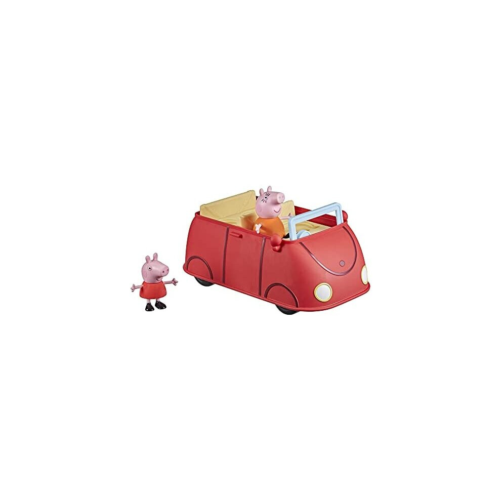 Peppa Pig Peppa's Adventures Peppa's Family Car Preschool Toy, Speech And Sound Effects, For Ages 3 And Up Red