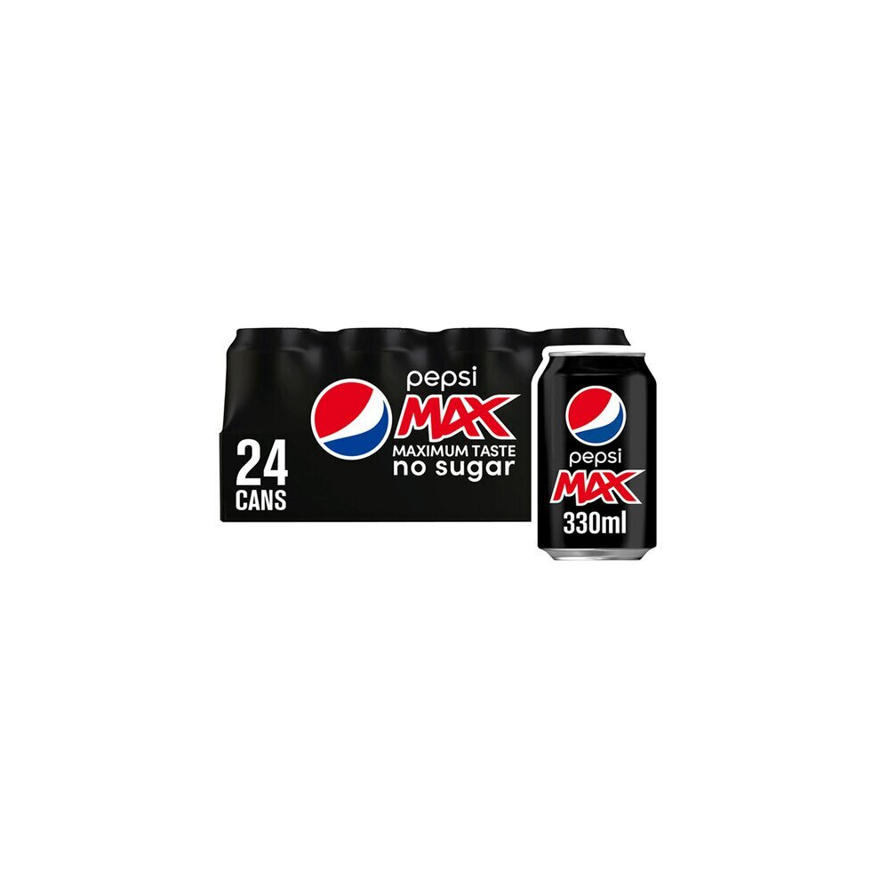 Pepsi Max 48 X 330Ml , Soft Drinks Sugar Free UK Stock Non-Alcoholic Pepsi Max 2 x (24 X 330Ml)