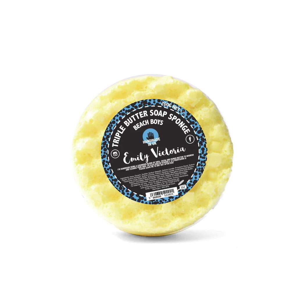 Photos - Shower Gel Emily Victoria Handmade Triple Butter Soap Sponge Fruity 200g - Beach Boys