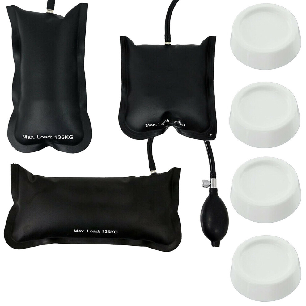 Spares2go Universal Washing Machine / Tumble Dryer Anti Vibration Feet + Shock Absorbing Stabiliser Pads