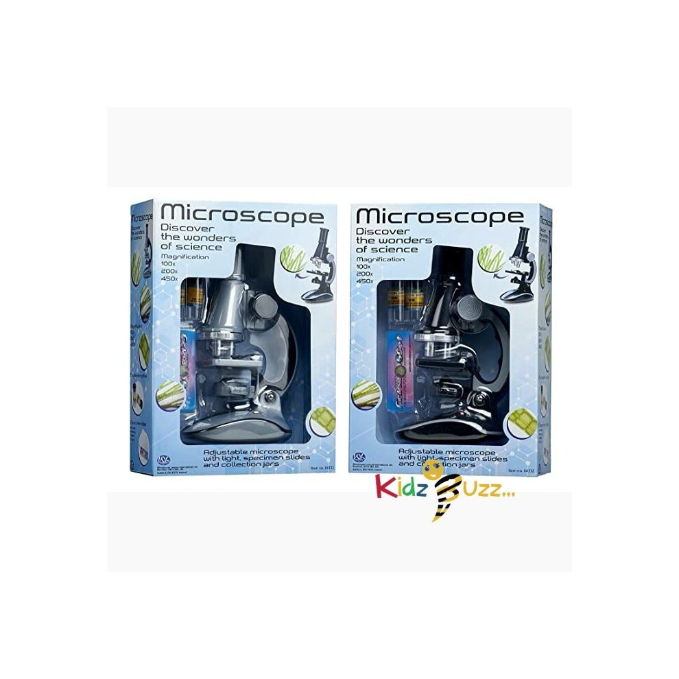 Kids Microscope, 450x, 200x, 100x Magnification Science Microscope Kit
