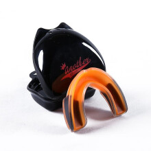 (Orange Black) Sports Mouth Guard Adult Mouthpiece Braces Shock Absorption Teeth Protector For Men