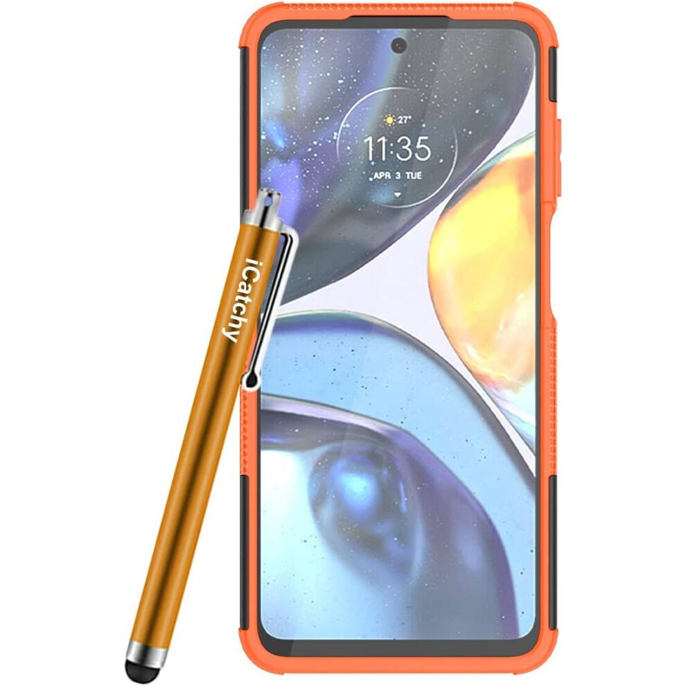 orange--for-motorola-moto-g22-rugged-shockproof-cover