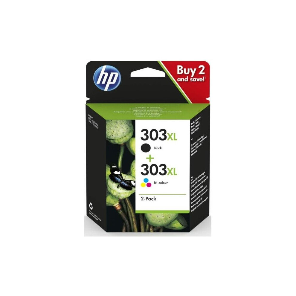 HP 3YN10AE (303XL) Printhead Multi pack, 10ml + 12ml, Pack Qty 2