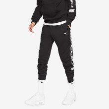 (Black, L) Nike Mens Repeat Tape Activewear Sports Joggers