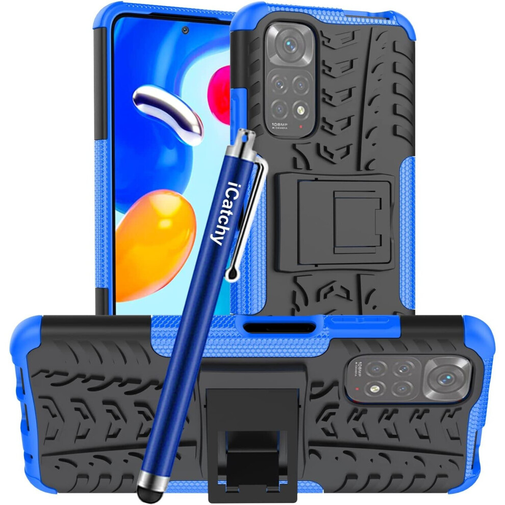 (Blue) For Xiaomi Redmi Note 11 Rugged Shockproof Cover Blue 5056298012008
