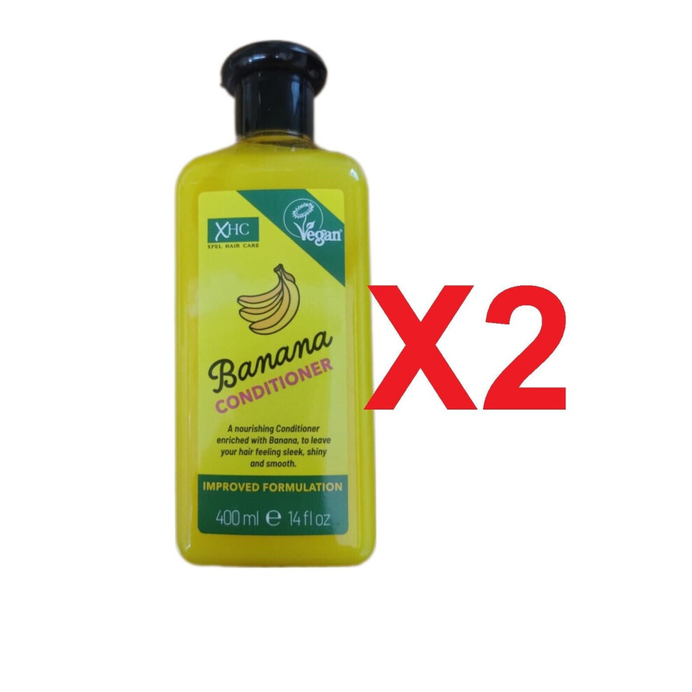 XHC Xpel Nourishing Banana Conditioner Nourishing Improved Formula 400ml X 2