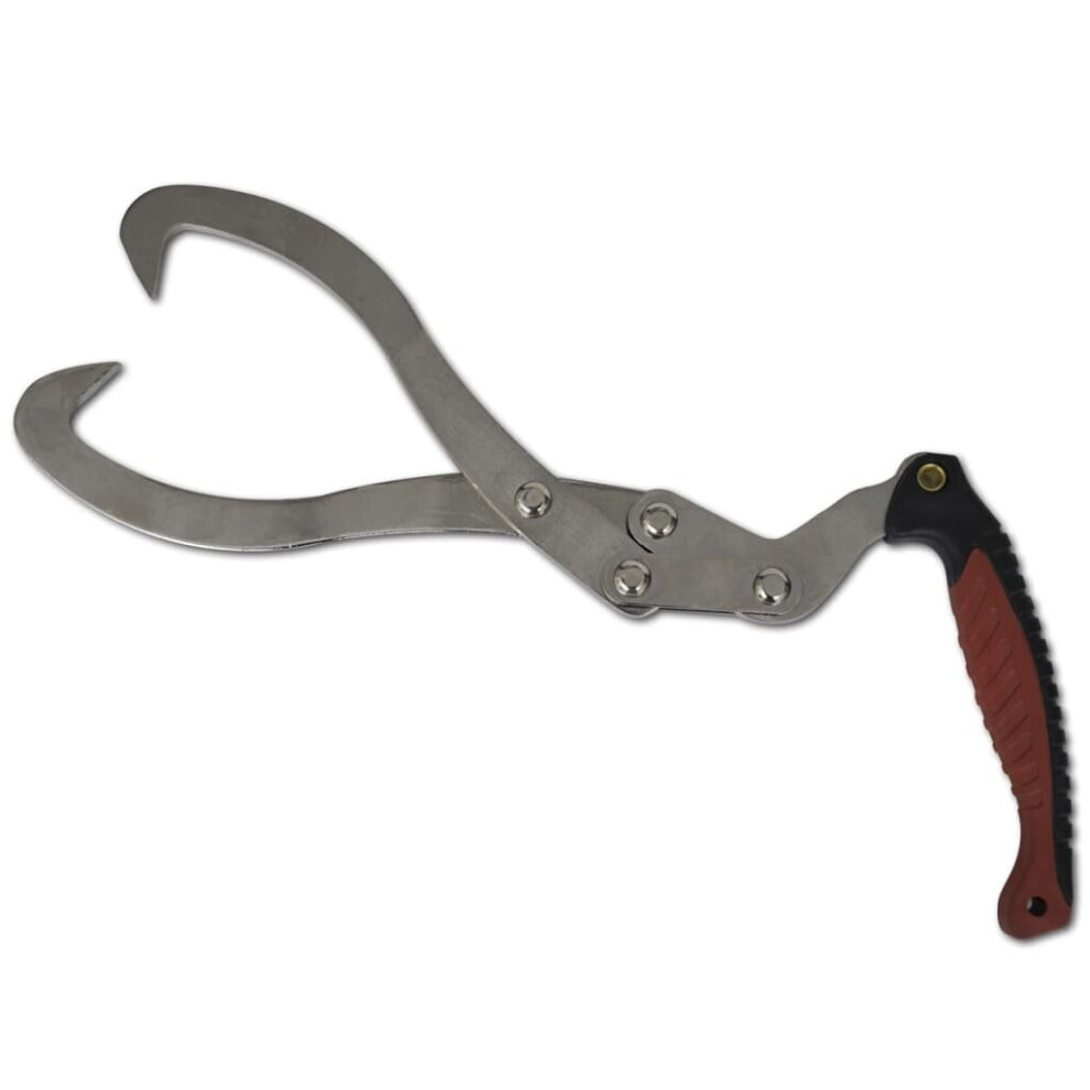 Vidaxl 2X Log Tongs With Tpr Handle Forestry Grabber Skidding Lifting Timber
