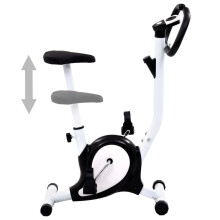 vidaXL Exercise Bike with Belt Resistance Black Hometrainer Gym Cardio Bicycle